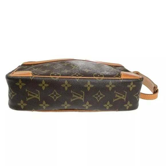 LOUIS VUITTON Trocadero 27 Shoulder Bag Monogram Leather Brown M51274 84FB236